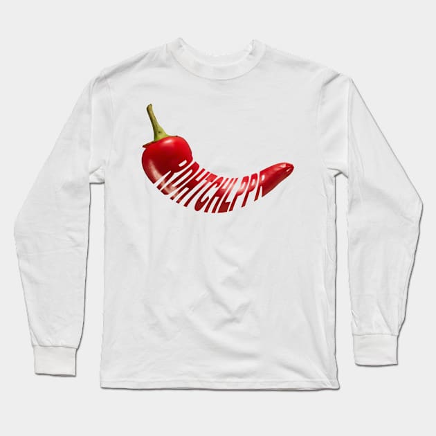 Chilli Pepper Super Hot Long Sleeve T-Shirt by Pasar di Dunia